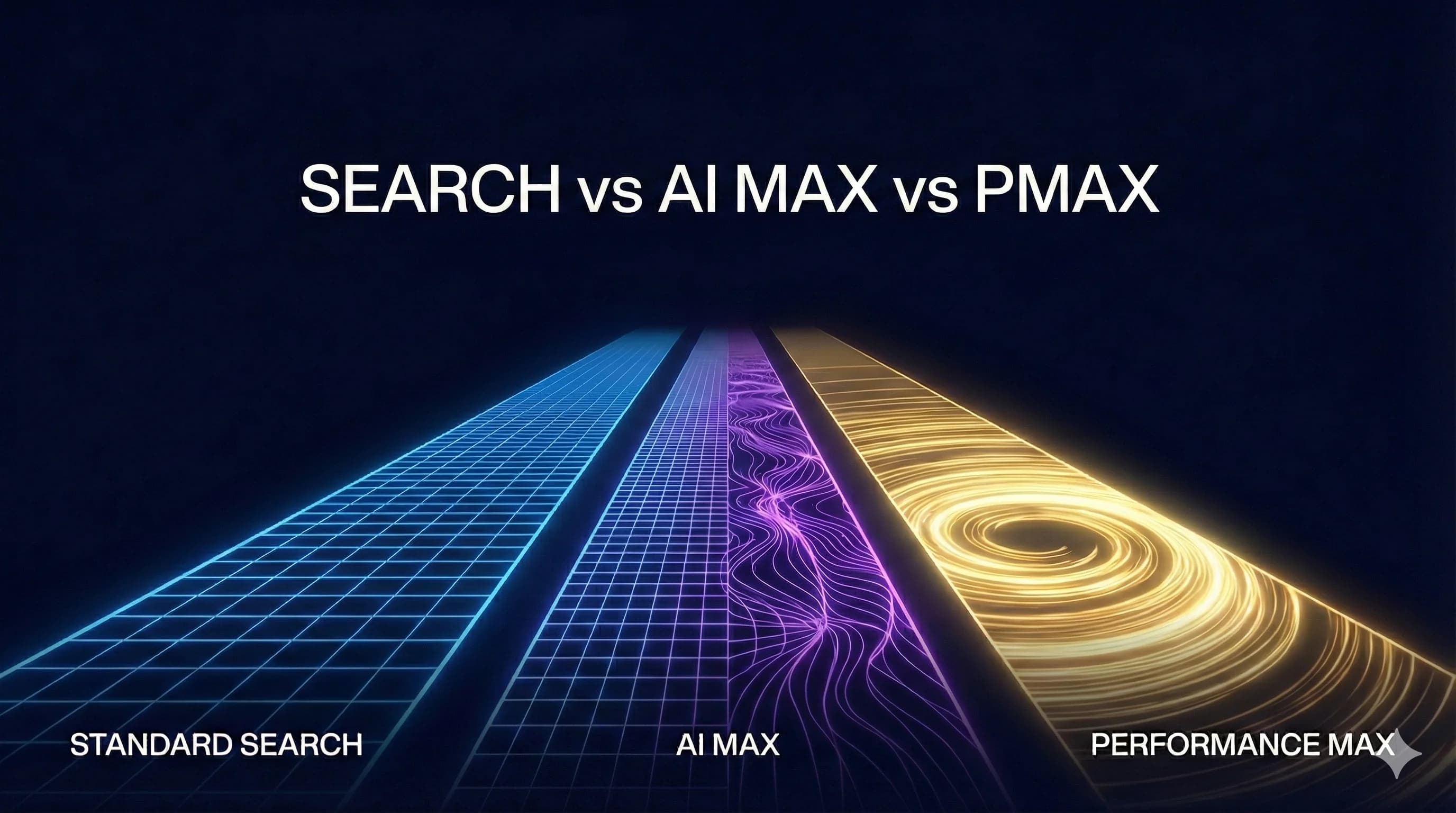 AI Max vs Performance Max vs Standard Search: Which Should You Be Running in 2026?